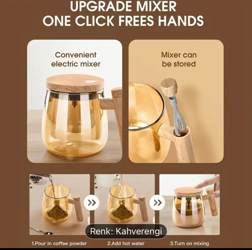 Otomatik karıştırma kahve bardağı - Görsel 4