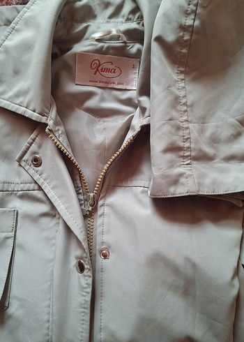 Gri Midi Kadın Yağmurluk - Görsel 5