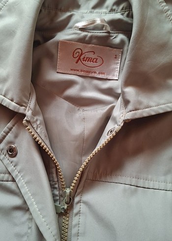 Gri Midi Kadın Yağmurluk - Görsel 6