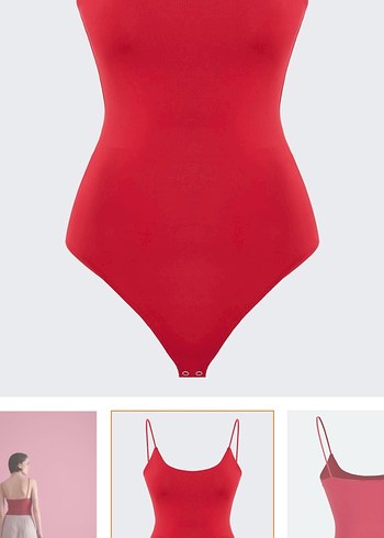 Kırmızı Kadın Spor askılı - Görsel 2