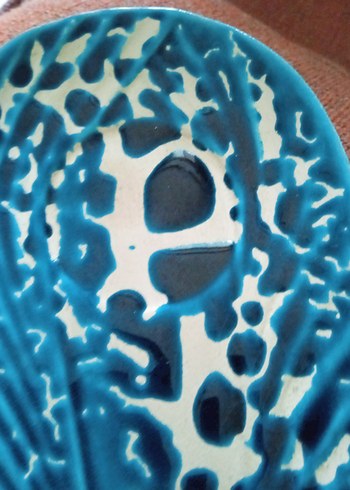 Turkuaz Yılan Desenli obje - Görsel 6