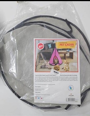 Kedi çadırı GRİ