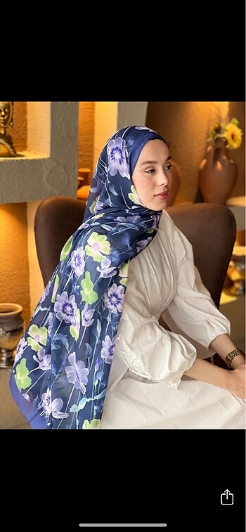 Modakaşmir Fiori Desen Lina Şal
