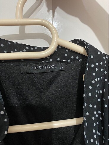 Trendyol & Milla Trendyolmilla puantiyeli tül ve fırfır detaylı elbise