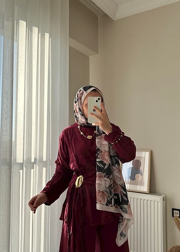 Bordo Keten alt üst takım