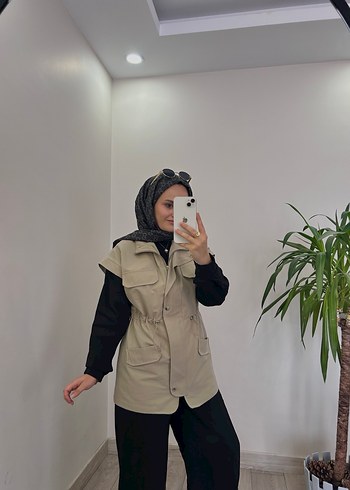 Beli  büzgülü yelek - Görsel 2