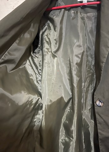 Kadın Haki Kuşaklı trençkot - Görsel 9