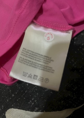 Koyu Pembe straplez bluz - Görsel 5