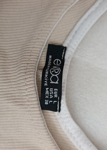 Bej Kadın Crop - Görsel 2