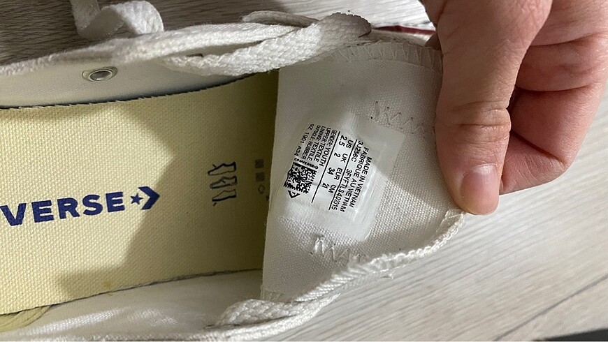 Converse Orijinal beyaz converse