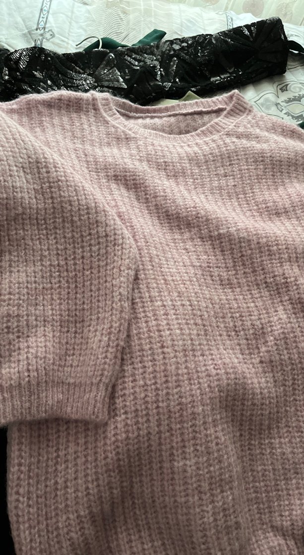 Pembe Triko Kadın Kazak - Görsel 2