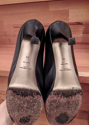 38 Beden siyah Renk YSL Siyah Stiletto Topuklu Kadın Ayakkabısı