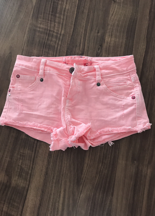 Bershka Pembe Mini Şort Bershka Jean / Kot Şort %62 İndirimli - Gardrops