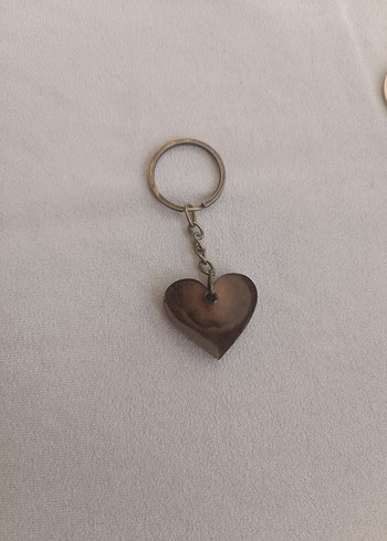 Beden Kahverengi Zincir Detaylı Vintage Anahtarlık