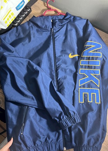 Nike Lacivert Fermuarlı bomber Ceket