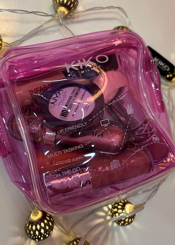 Pembe Kiko Makyaj Çantası( içindeki ürünler dahil degildir) - Görsel 2