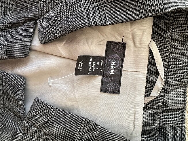 s Beden gri Renk H&M Kadın Blazer Ceket