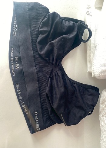 Siyah Midi Street Wear Sütyen - Görsel 3