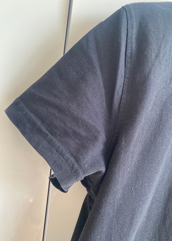 Siyah Kısa Kollu Basic Tişört - Görsel 3