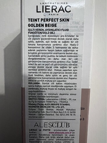 Lierac Lierac Aydınlatıcı fondöten 20 Sp