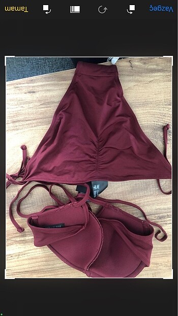 40 Beden bordo Renk H&M bikini takımı sıfır 38- 40 beden