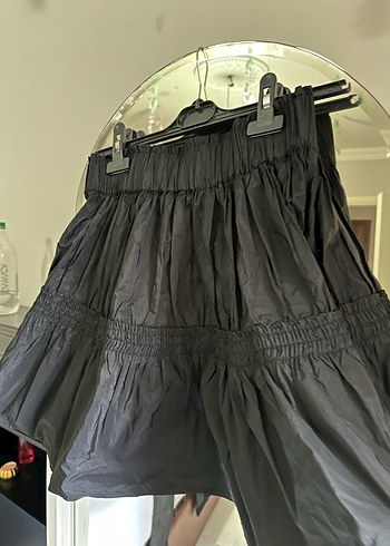 s Beden Zara Siyah Mini Etek
