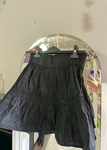 Zara Siyah Mini Etek