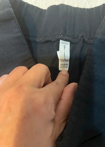 Siyah Baskılı Elastik Bel Eşofman - Görsel 2