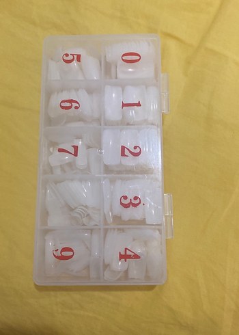 Numaralı Beyaz Takma Tırnak Seti - Görsel 2