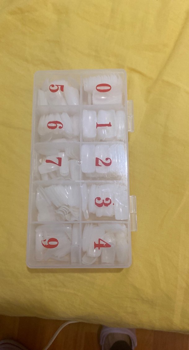 Numaralı Beyaz Takma Tırnak Seti - Görsel 2