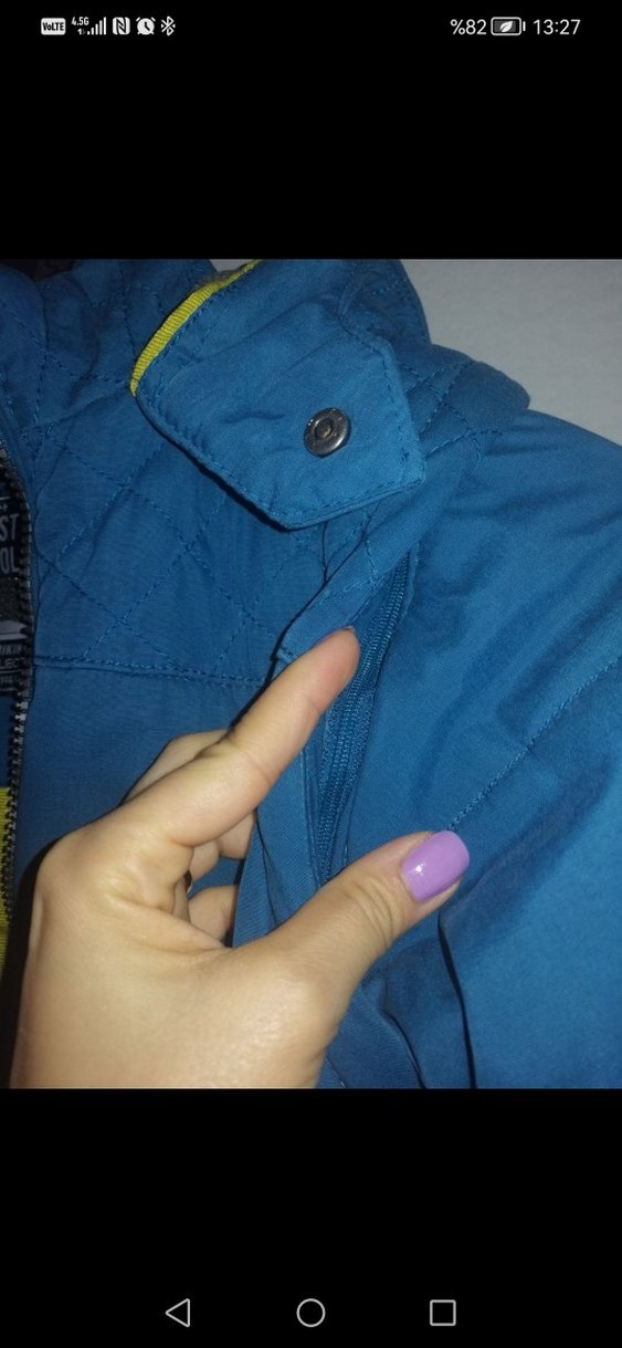 Erkek Çocuk Lcw Mavi Fermuarlı Mont - Görsel 5