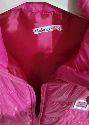 Kız Çocuk Pembe Fermuarlı Yelek - Görsel 3
