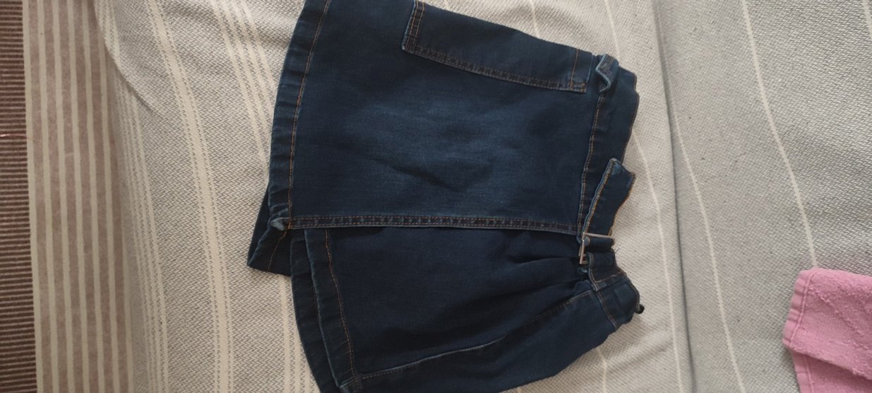 Koyu Mavi kız çocuk şort - Görsel 3