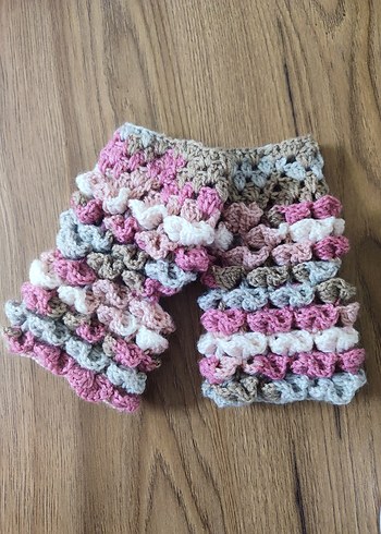 Bohem Çok Renkli Örgü Kadın Eldiveni - Görsel 2