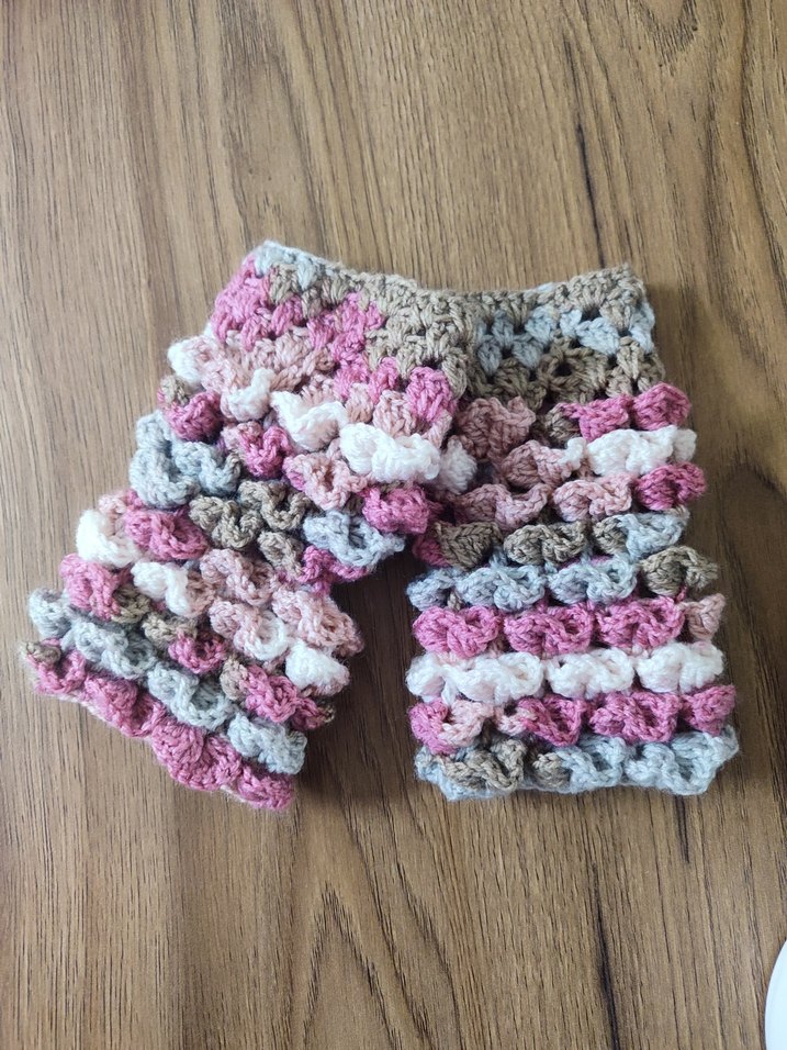 Bohem Çok Renkli Örgü Kadın Eldiveni - Görsel 2