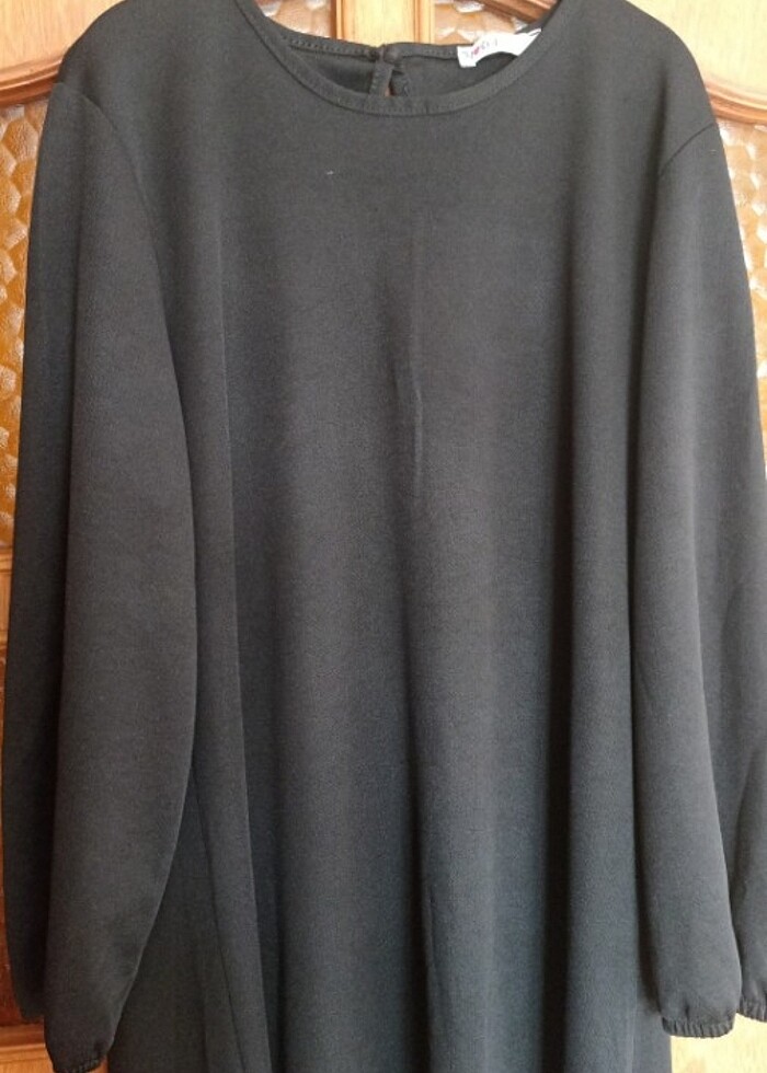 Siyah ferace elbise - Görsel 2