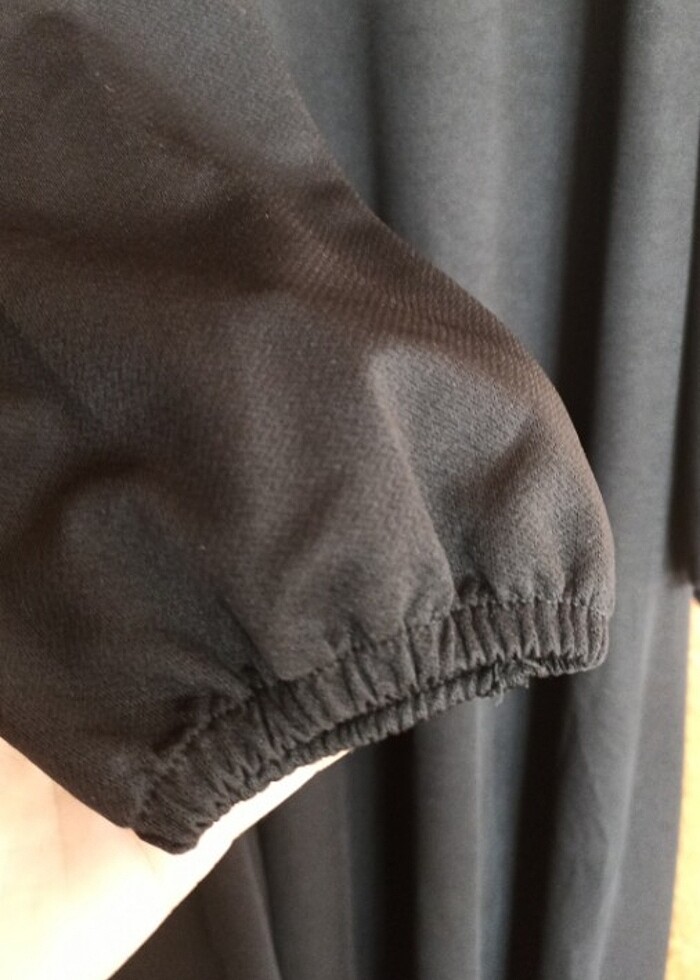 Siyah ferace elbise - Görsel 4