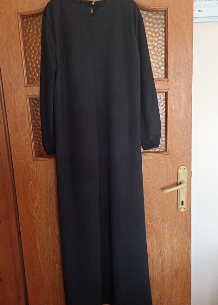 Siyah ferace elbise - Görsel 5
