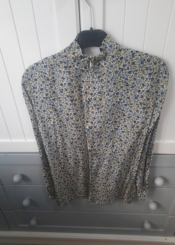 Bohem Gri Desenli Uzun Kollu Gömlek - Görsel 2