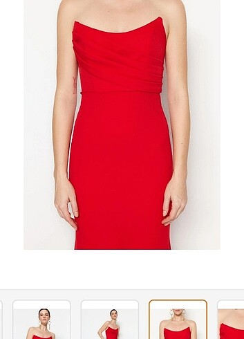 Trendyol & Milla Trendyolmilla uzun kırmızı abiye elbise