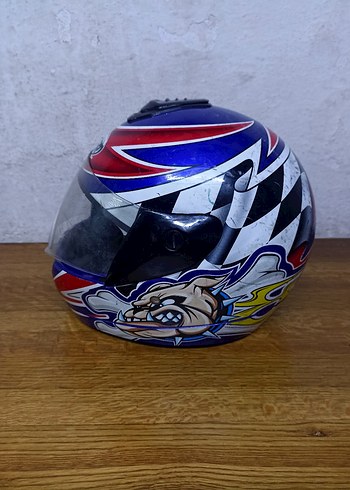 Parlak Mavi Lazer Motosiklet Kaskı - Görsel 3