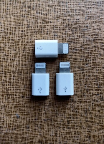 Mikro USB iPhone dönüştürücü 3 adet 