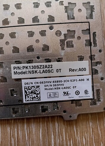 Dell notebook klavye  - Görsel 5