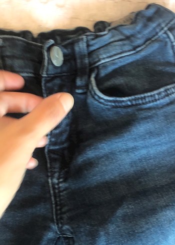 4 Yaş Beden Kemerli Erkek Çocuk Koyu kot Denim Pantolon