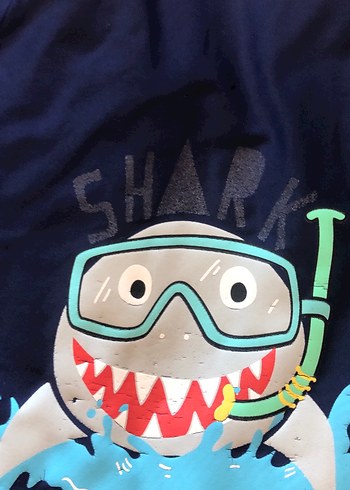 Erkek Çocuk Mavi Kısa Kollu Mayo - Görsel 3