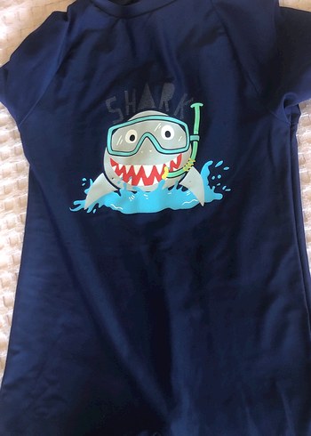 Erkek Çocuk Mavi Kısa Kollu Mayo - Görsel 2