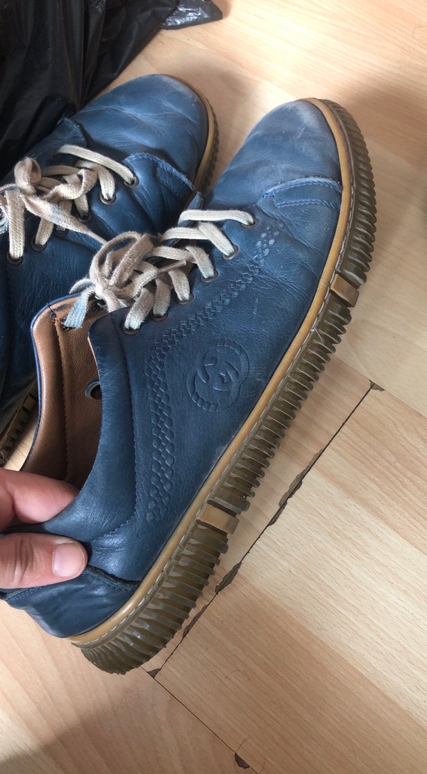 Vintage Mavi Erkek Ayakkabısı - Görsel 2