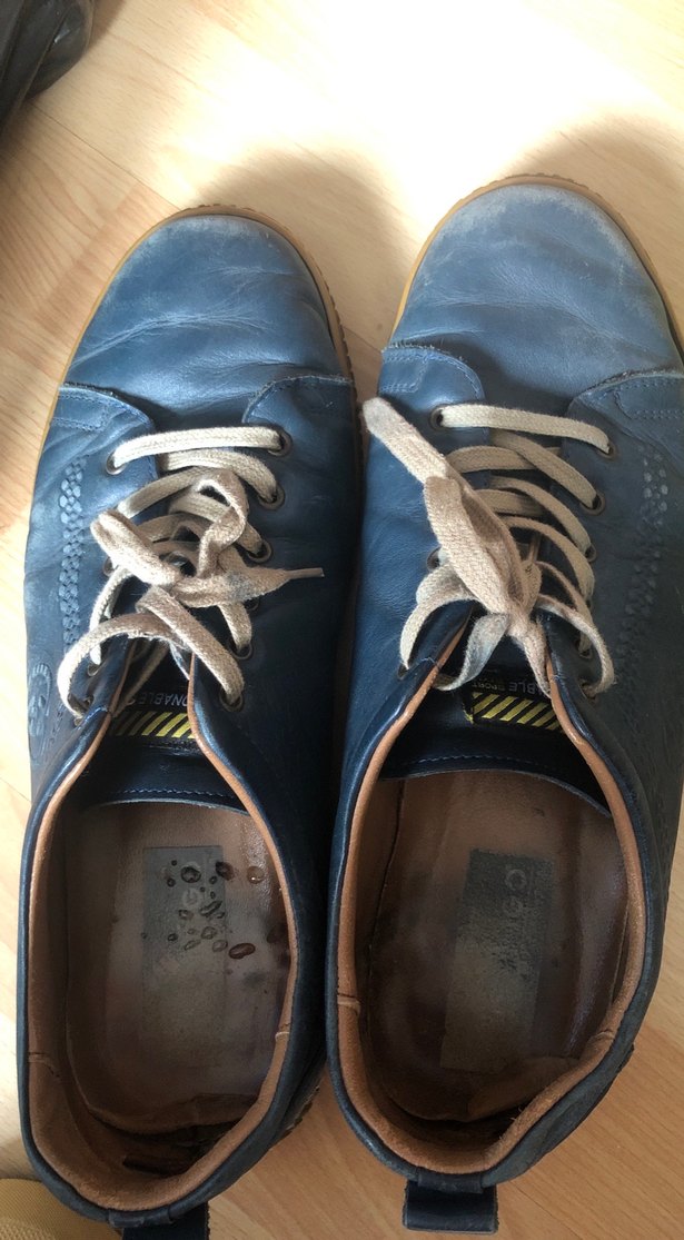 Vintage Mavi Erkek Ayakkabısı - Görsel 4