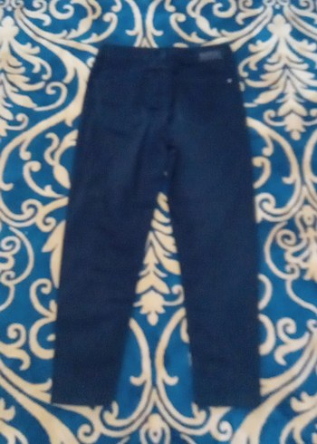 Kadın Lacivert Batik Desenli Normal Boy Kot - Görsel 3