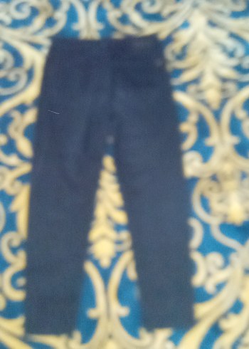 Kadın Lacivert Batik Desenli Normal Boy Kot - Görsel 2